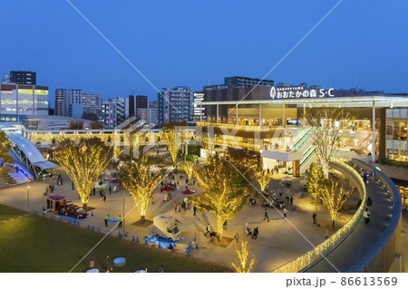 【都市風景】流山おおたかの森駅前広場のイルミネーション 86613569