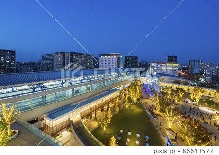 【都市風景】流山おおたかの森駅前広場のイルミネーション 86613577