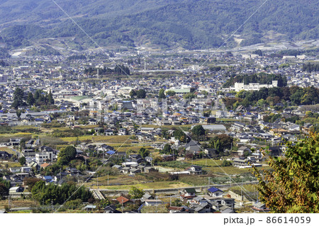 塩山周辺の眺望　山梨県甲州市 86614059
