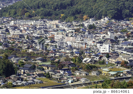 塩山周辺の眺望　山梨県甲州市 86614061