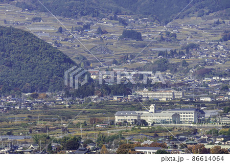 塩山周辺の眺望　山梨県甲州市 86614064
