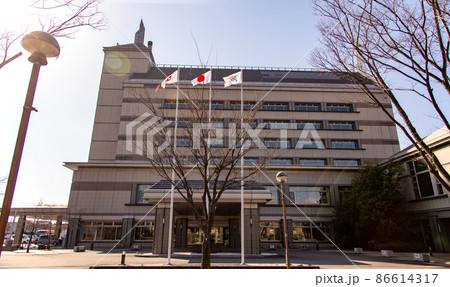 碧南市役所　碧南市　愛知県　東海　中部　東海地方　役所　快晴　建築　公共　自治体 86614317