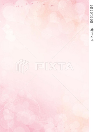 Beautiful Background Material With Heart Shaped Stock Illustration