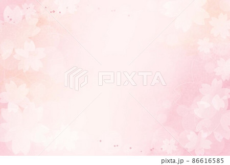 桜の花をモチーフにした綺麗な背景素材　横 86616585