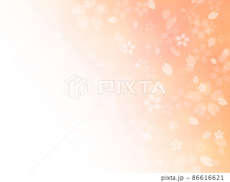 桜 春 花 花びら 花柄 背景 背景素材 テキストスペース 壁紙 模様 柄 グラデーション 質感のイラスト素材