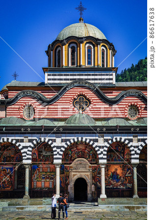 リラ修道院の外観(リラ、ブルガリア) リラ修道院の外観(リラ、ブルガリア) 86617638