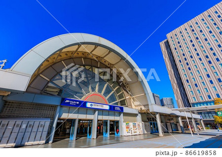 東京　江東区有明の都市風景　国際展示場駅 86619858