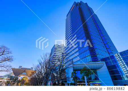 東京 江東区有明の都市風景 有明フロンティアビルと東京ビッグサイト 東京 江東区有明の都市風景 有明フロンティアビルと東京ビッグサイト 86619882