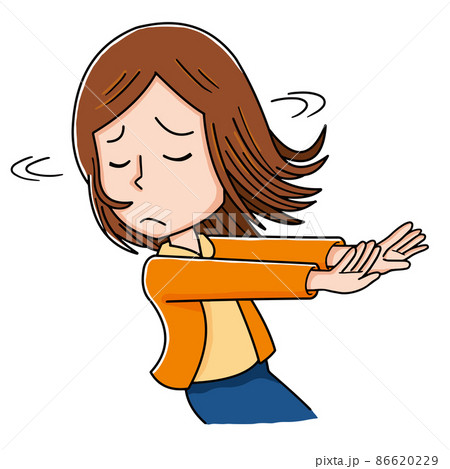 首を振って拒否する女性 86620229