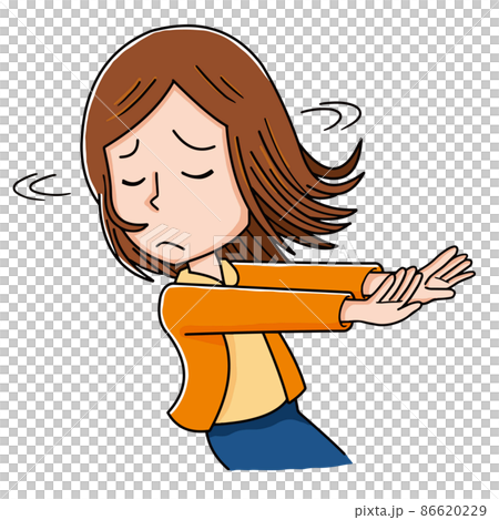 首を振って拒否する女性 86620229