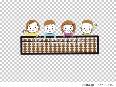 算盤和微笑的孩子 算盤和微笑的孩子 86620730