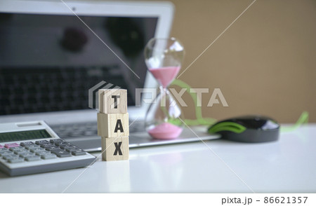 Taxation time or tax filing concept. Taxation time or tax filing concept. 86621357