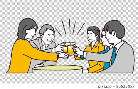 亞洲商務人士敬酒 86622057