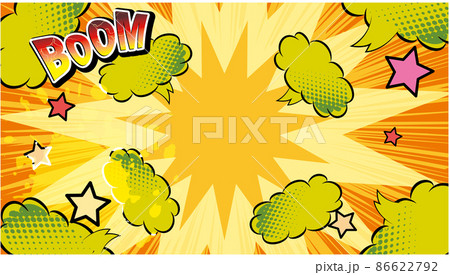 アメコミ風　爆弾　吹き出し　 86622792