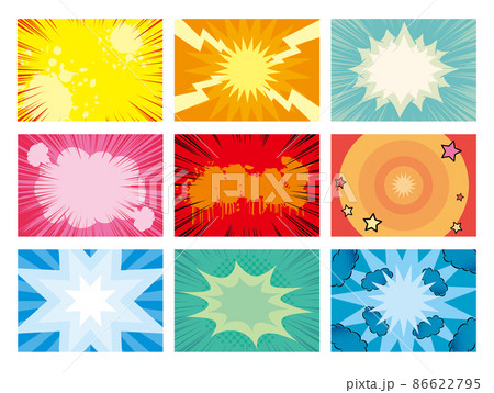 アメコミ風　爆弾　吹き出し　 86622795