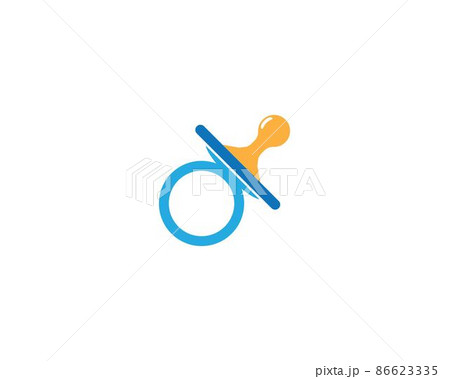 Baby pacifier symbol vector icon 86623335