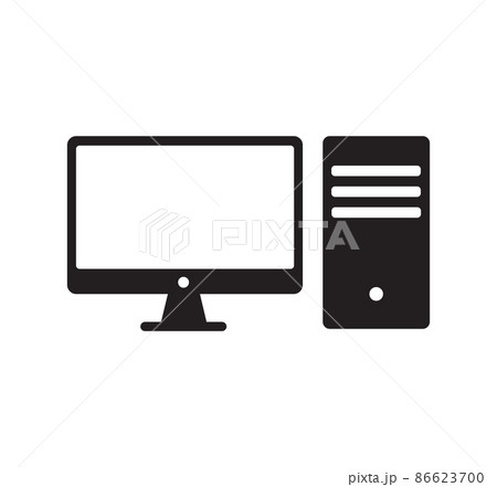 simple computer, laptop icon. vector illustration simple computer, laptop icon. vector illustration 86623700