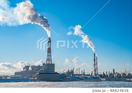 苫小牧の工場風景 86624636