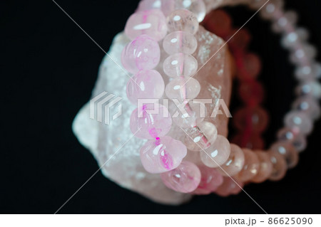 ローズクォーツ ブレスレット パワーストーン ローズクォーツ ブレスレット パワーストーン 86625090