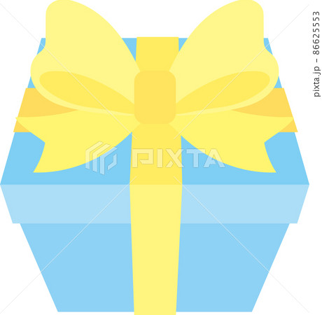 黄色いリボンのプレゼントボックス 86625553