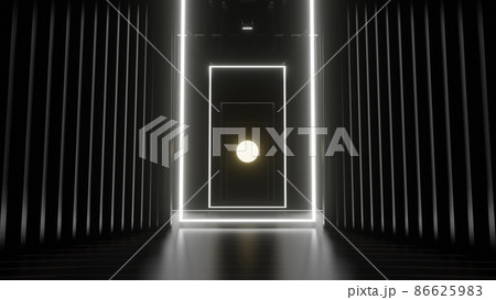 3D illustration Background for advertising and wallpaper in sci fi and technology innovation scene. 3D rendering in decorative concept. 86625983