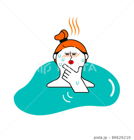 のぼせる女性 86626210