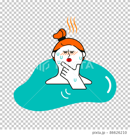 のぼせる女性 86626210