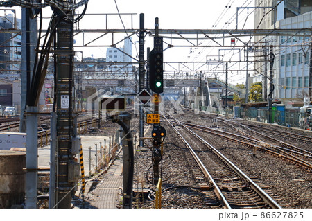 出発信号機 閉塞信号機 色灯式信号機 進行信号/注意信号/停止信号 出発信号機 閉塞信号機 色灯式信号機 進行信号/注意信号/停止信号 86627825