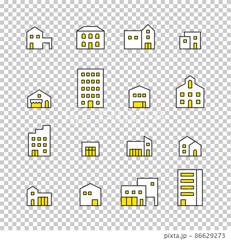 建物アイコンセット 建物アイコンセット 86629273
