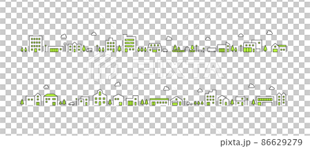 Cityscape vector set 86629279