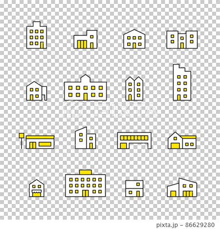 建築圖標集 建築圖標集 86629280