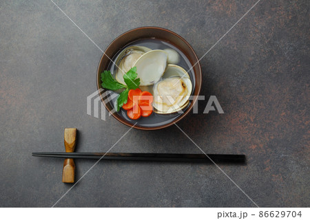 はまぐりのお吸い物 はまぐりのお吸い物 86629704
