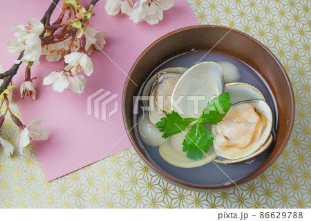 はまぐりのお吸い物 86629788