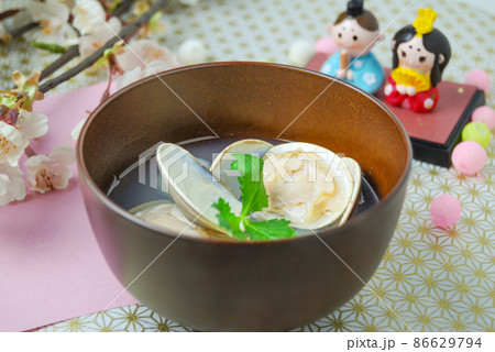 はまぐりのお吸い物 86629794