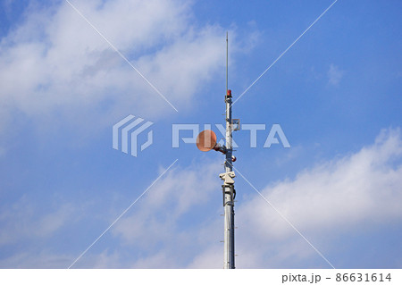 屋外拡声器と監視カメラ 屋外拡声器と監視カメラ 86631614