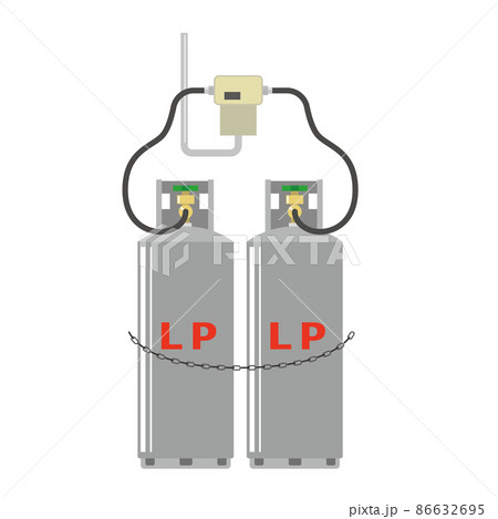 設置されたプロパンガス 設置されたプロパンガス 86632695