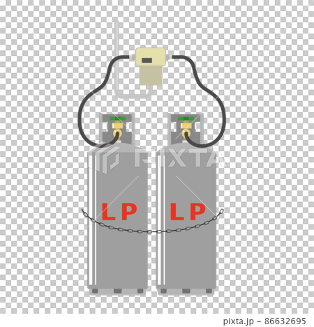 設置されたプロパンガス 設置されたプロパンガス 86632695