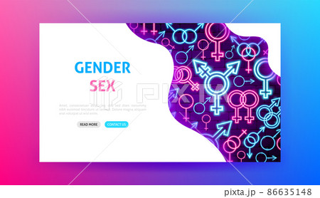 Gender Sex Neon Landing Page Gender Sex Neon Landing Page 86635148