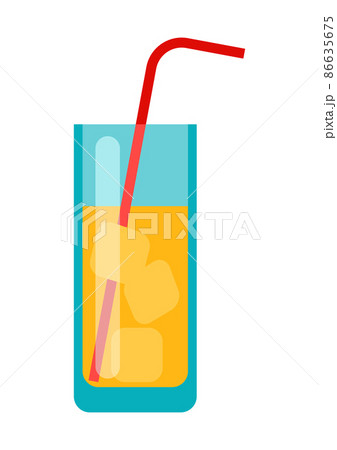 Illustration of cocktail. Summer image for holiday or vacation. Illustration of cocktail. Summer image for holiday or vacation. 86635675