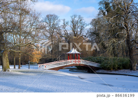 Chinese Bridge in Frederiksberg Park, Denmark Chinese Bridge in Frederiksberg Park, Denmark 86636199