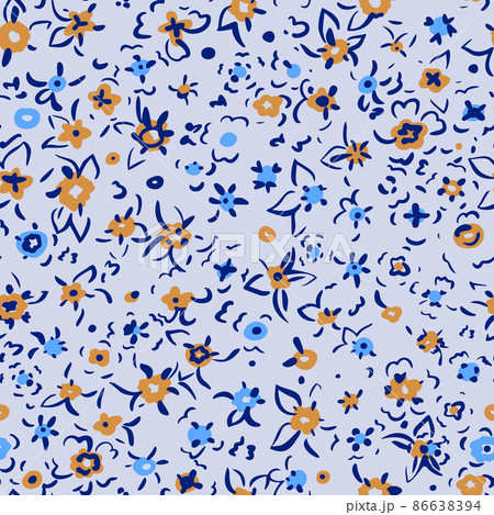 Small flowers seamless pattern. Simple floral texture. Daysy silhouettes and line drawing. Different meadow plants. Summer botanical background. For fabric and texture, Small flowers seamless pattern. Simple floral texture. Daysy silhouettes and line drawing. Different meadow plants. Summer botanical background. For fabric and texture, 86638394