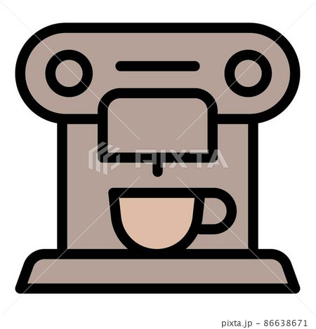 Coffee machine icon outline vector. Barista drink 86638671