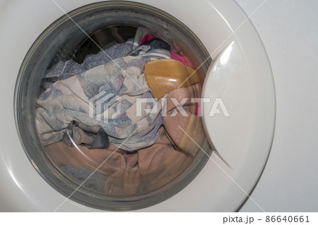 washing machine close - up as background macro washing machine close - up as background macro 86640661