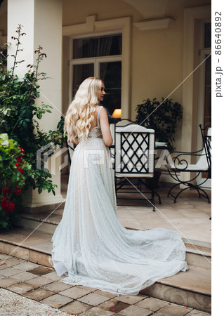 Beautiful and sensuality bride waiting for her 86640892