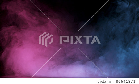 Atmospheric smoke, abstract color background 86641871