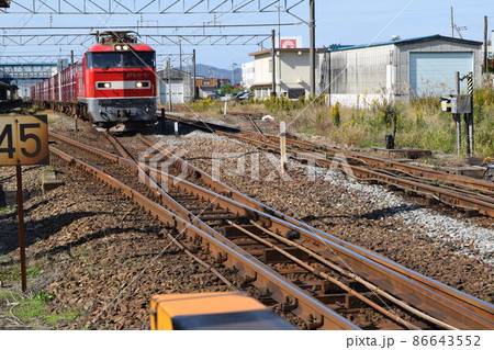 鉄道線路の分岐ポイント 86643552