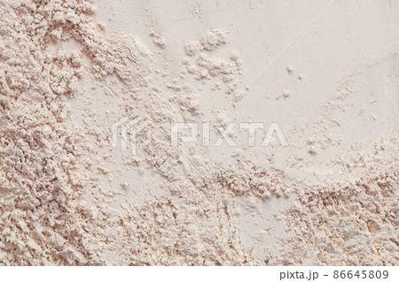 Vanilla toned facial powder for decorative cosmetics background 86645809