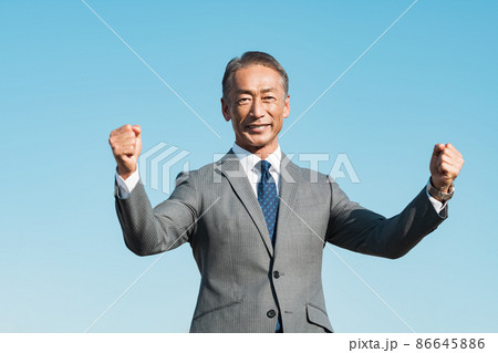 ミドルのビジネスパーソンポートレート 86645886