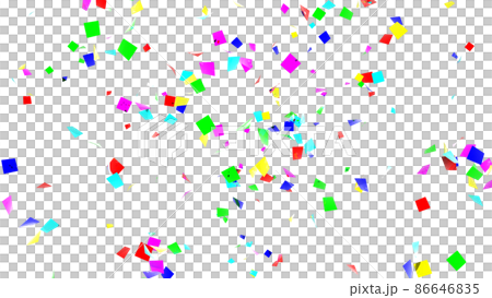 Confetti cracker party popper colorful white background [with another version] 86646835