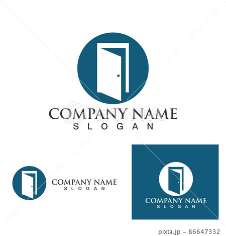 Door logo and symbol vector image 86647332